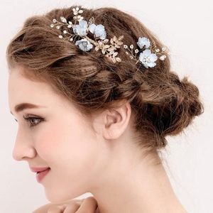 4 Pieces Rhinestone & Pearl Hair Combs & Hairpins • Bridal/Special Occasion